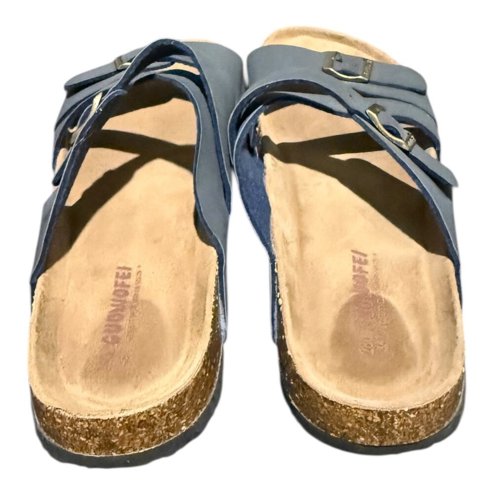 Guoluofei Men’s German Gray Brown Leather Strappy Sandals EU Size 46 US 12  12.5 - Picture 8 of 11